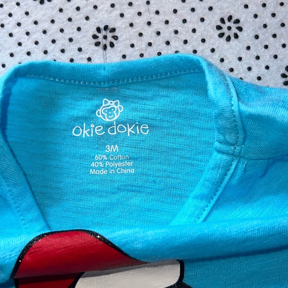 🛍 CUTE LITTLE BABIES LONG SLEEVE TOP SIZE 3 MONTHS 🛍 - Picture 2 of 5